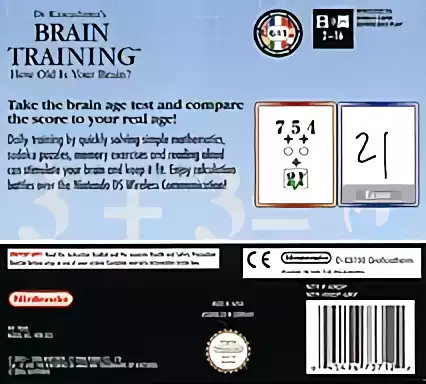 Image n° 2 - boxback : Dr Kawashima's Brain Training - How Old Is Your Brain